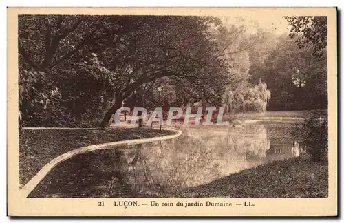 Ansichtskarte AK Lucon Un coin du Jardin Dumaine