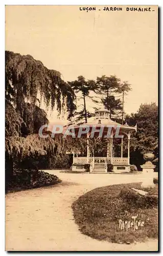 Cartes postales Lucon jardin Dumaine