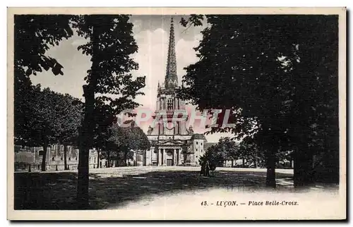 Cartes postales Lucon place belle croix