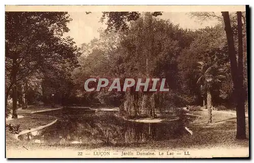 Cartes postales Lucon jardin dumaine le lac