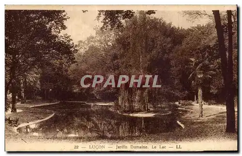 Cartes postales Lucon jardin dumaine le lac