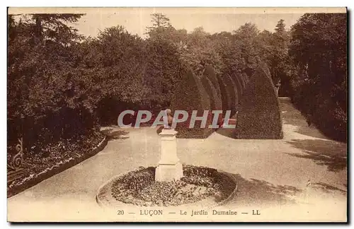 Cartes postales Lucon le jardin dumasine