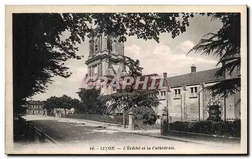 Cartes postales Lucon l Eveche et la cathedrale