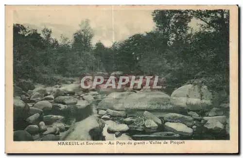 Cartes postales Aareuil et environsau pays du granit vallee de picquet