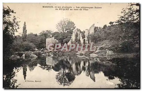 Cartes postales Les pittoresques ruines de picquet au bord de l Yon