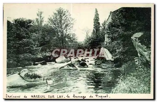 Ansichtskarte AK Environ de Mareuil sur lay le barrage de picquet