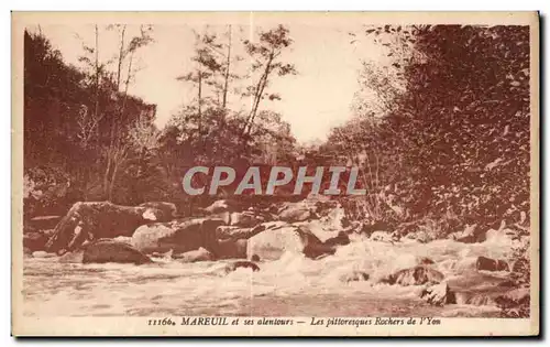 Cartes postales Mareuil et ses alentours les pittoresques rochers de l Yon