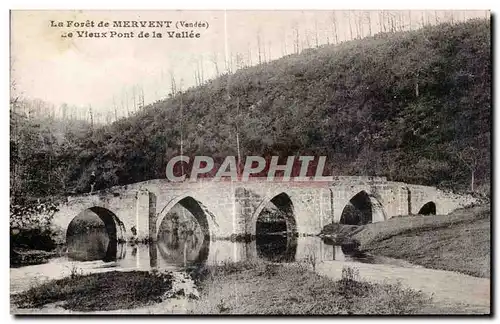 Ansichtskarte AK La foret de mervent de vieux pont de la valle