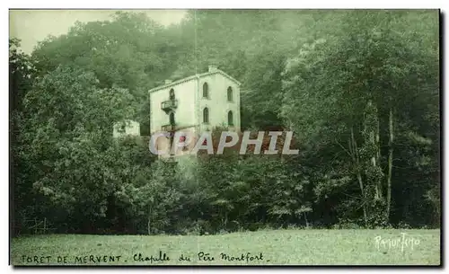 Cartes postales Region de fontenay le comte foret de vouvant mervent chapelle du pere montfort