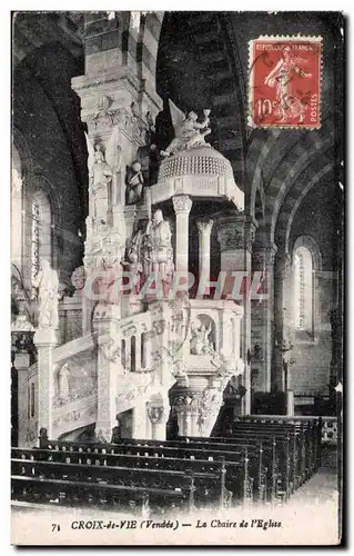 Cartes postales Croix de Vie (Vendee) La Chaire de I Eglise