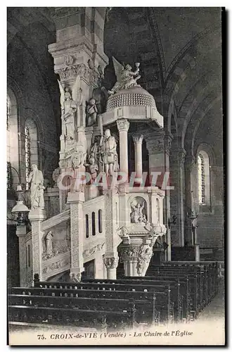 Ansichtskarte AK Croix de vie vendee la chaire de l eglise