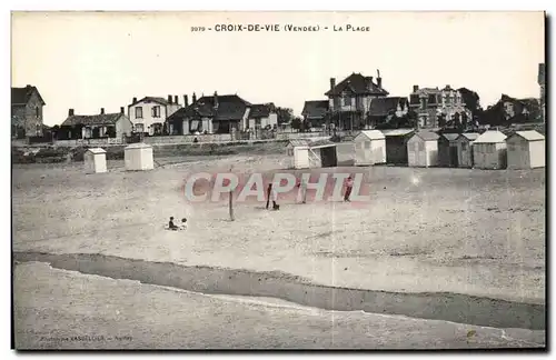 Cartes postales Croix de vle vendee La plage