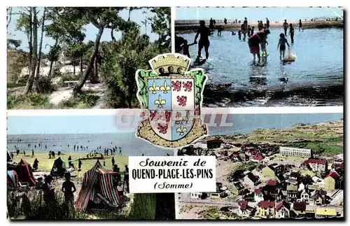 Cartes postales Souvenir de Quend Place les Pins Somme