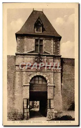 Cartes postales Peronne Porte de Bretagne