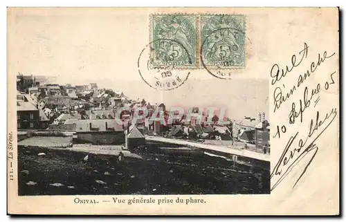 Cartes postales Onival Vue generale prise du phare