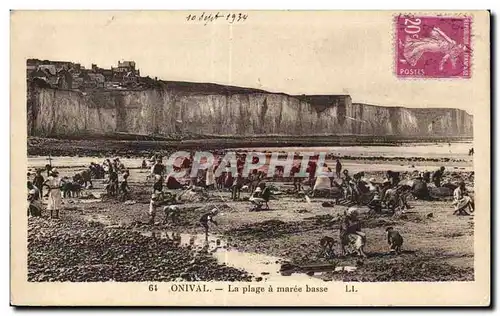 Cartes postales Onival La Plage a maree basse