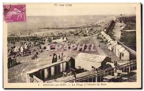 Cartes postales Onival La Plage a l Heure du Bain