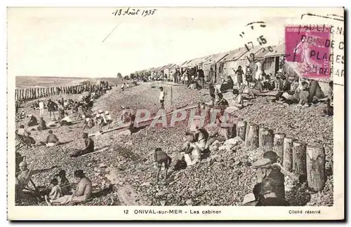 Cartes postales Onival Sur Mer Les cabines