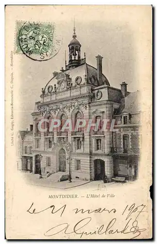 Cartes postales Mentdidier L Hotel de Ville