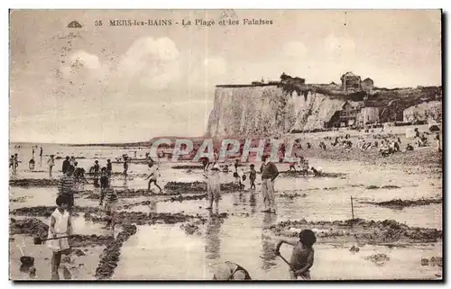 Ansichtskarte AK Mers Les Bains La Plage et les Falaises