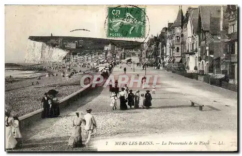 Cartes postales Mers Les Bains La Promenade de la Plage