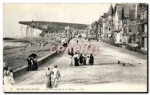 Cartes postales Mers Les Bains La Promenade de la Plage