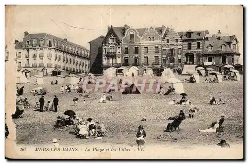 Cartes postales Mers Les Bains La Plage et les Villas