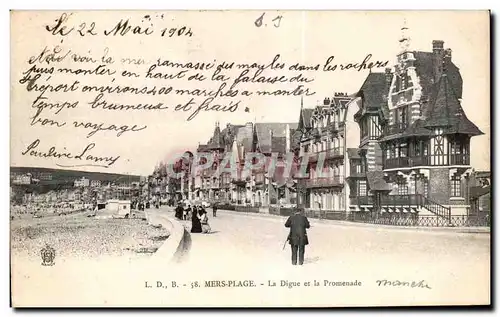 Cartes postales Mers Plage La Digue et la Promenade