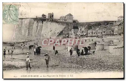 Ansichtskarte AK Mers sur Mers La Plage vers la Falaise