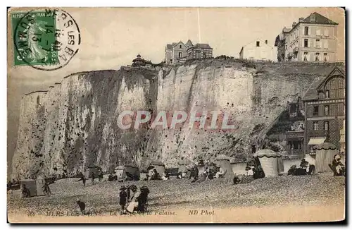 Cartes postales Mers les Bains la Plage et la Falaise