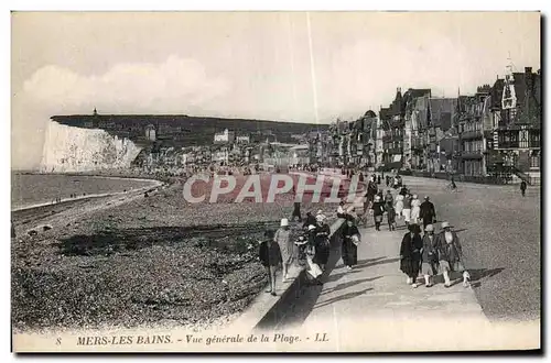 Cartes postales Mers les Bains Vue Generale de la Plage