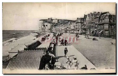 Cartes postales Mers les Bains Promenade de la Plage