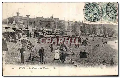 Cartes postales Mers les Bains la Plage et la Digue