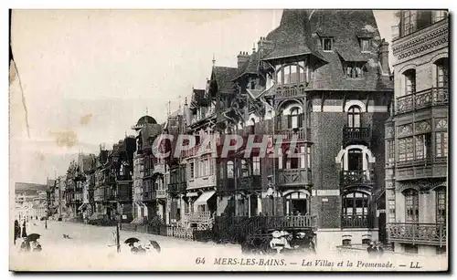 Cartes postales Mers les Bains les Villas et la Promenade