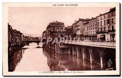 Cartes postales Castres Les Quais et les Lavoirs