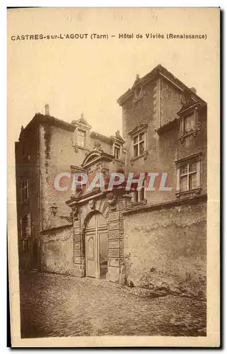 Ansichtskarte AK Castres sur l Agout Tarn Hotel de Vivies