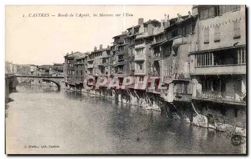 Cartes postales Castres Bords de l Agout les Maisons sur l Eau