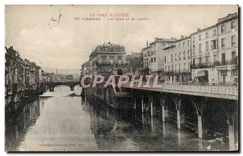 Cartes postales Castres Les Quais et les Lavoirs