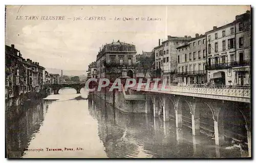 Cartes postales Castres Les Quais et les Lavoirs