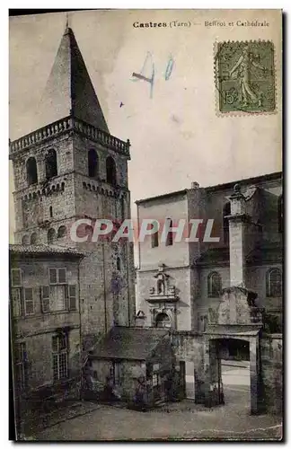Cartes postales Castres Tarn Beffroi et Cathedrale