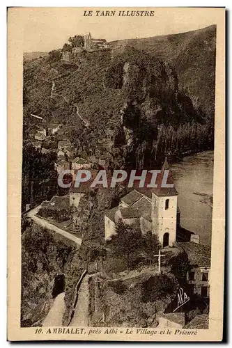 Ansichtskarte AK Ambialet Pres Albi le Village et le Prieure