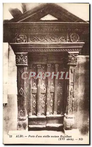 Cartes postales Albi Porte d Une vieille maison Enjalbert