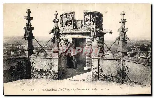 Cartes postales Albi La Cathedrale Ste Cecile Le Somme du Clocher
