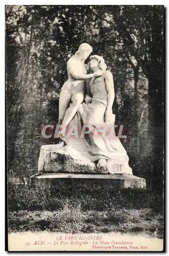 Ansichtskarte AK Le Tarn Le parc Rochegude La muse consolatrice