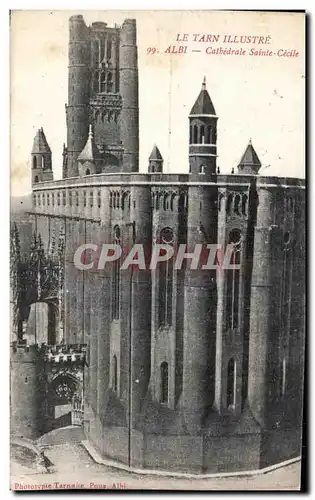Cartes postales Le Tarn Illustre Abli Cathedrale Sainte Cecile