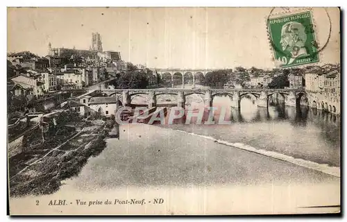 Cartes postales Albi Vue prise du Pont Neuf