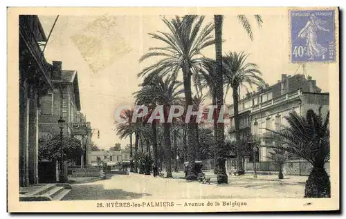 Ansichtskarte AK Hyeres les Palmiers Avenue de la Belgique