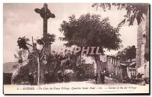 Cartes postales Hyeres Un coin du Vieux Village Enfants