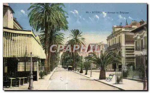 Cartes postales Hyeres Avenue de Belgique