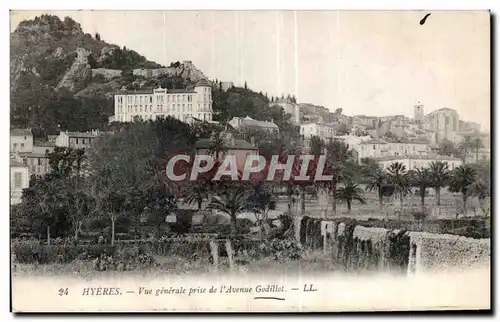 Ansichtskarte AK Hyeres Vue generale prise de l Avenue Godillot